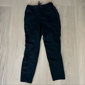 Black joggers size Small elastic waist pockets stretchy comfy casual